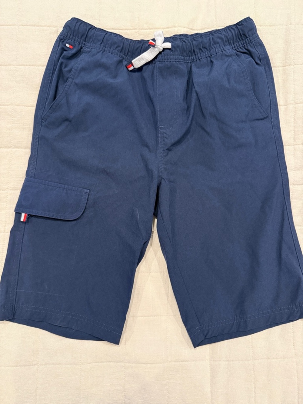 Tommy Hilfiger Men's Navy Blue Cargo Drawstring Shorts